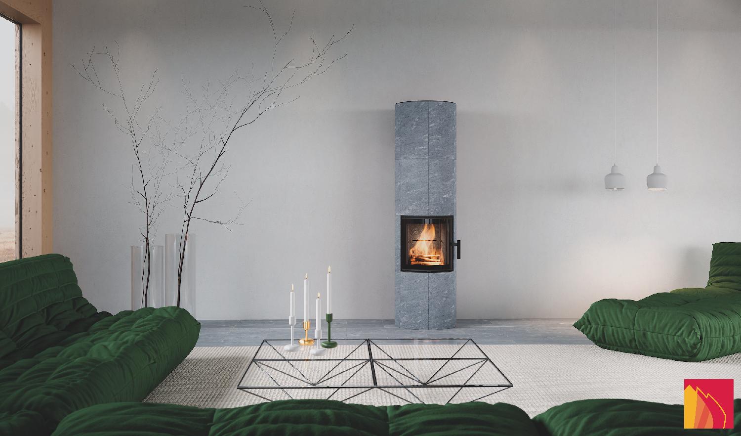 Tulikivi PURO storage stove Soapstone mass wood stove